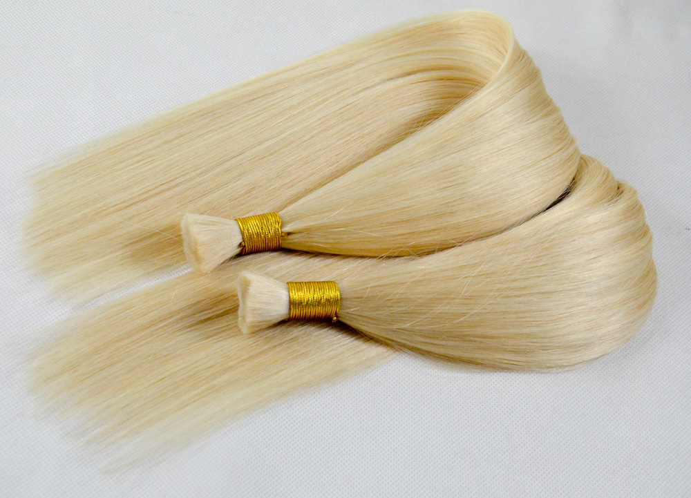 Cheap hair bundles raw human hair color 613 blond color YL054
